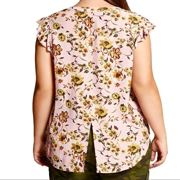 Sanctuary Curve Blush Pink Floral Blouse - Picture 5 of 12